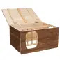 Casa "hilke" Em Madeira C/ Porta Feno 40x23x32 Cm Trixie