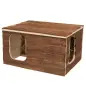 Casa "hilke" Em Madeira C/ Porta Feno 40x23x32 Cm Trixie