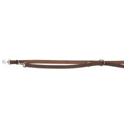 Trela Ajust. rustic” Em Couro 2 Mt / 12mm castanho  Trixie - 1040221048