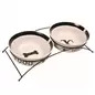 Suporte Em Metal C/ 2 Gamelas Em Ceramica 2,6 Lt Trixie