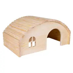 Casa Em Madeira De Pinho P/ Coelhos 42x20x25 Cm Trixie - 1040160053