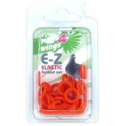 Anilhas Elasticas P/ Pombos 8 Mm laran. 50 Un EX - 1040110031