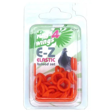 Anilhas Elasticas P/ Pombos 8 Mm laran. 50 Un EX - 1040110031