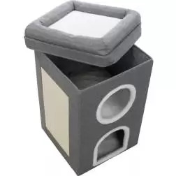 Cat Tower "saul" 64 Cm cinza/branco Trixie #2 - 1040061150