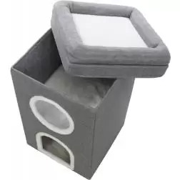 Cat Tower "saul" 64 Cm cinza/branco Trixie #4 - 1040061150
