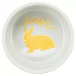 Gamela Em Ceramica "spotlight Comic" P/ Coelhos 250ml Trixie - 1040090578