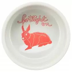 Gamela Em Ceramica "spotlight Comic" P/ Coelhos 250ml Trixie #1 - 1040090578