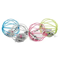 Ratinhos De Pelucia Em Bola De Arame caixa C/ 24 Trixie - 1040061343