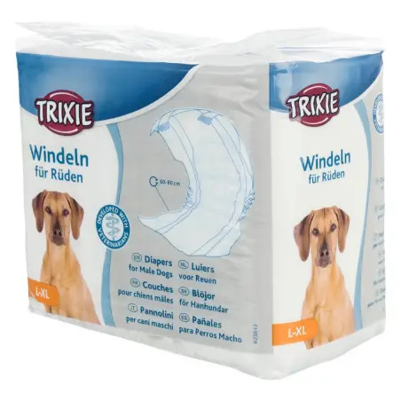 Fraldas Descartaveis P/ Caes - Tam. L-xl 12 Unid. . Trixie - 1050220026
