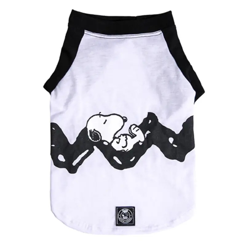 T-shirt Sleeping Black & White Snoopy T-shirt Sleeping Black & White Snoopy
