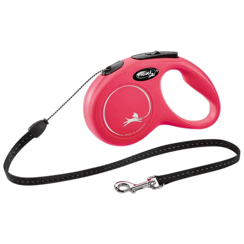 Flexi New Classic fio/tam. S 8 Mt / 12 Kg vermelho Trixie