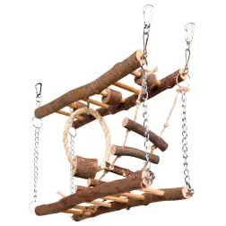 Ponte Suspensa Madeira P/ Ratos E Hamsters 27x17x7 Cm Trixie - 1040060843