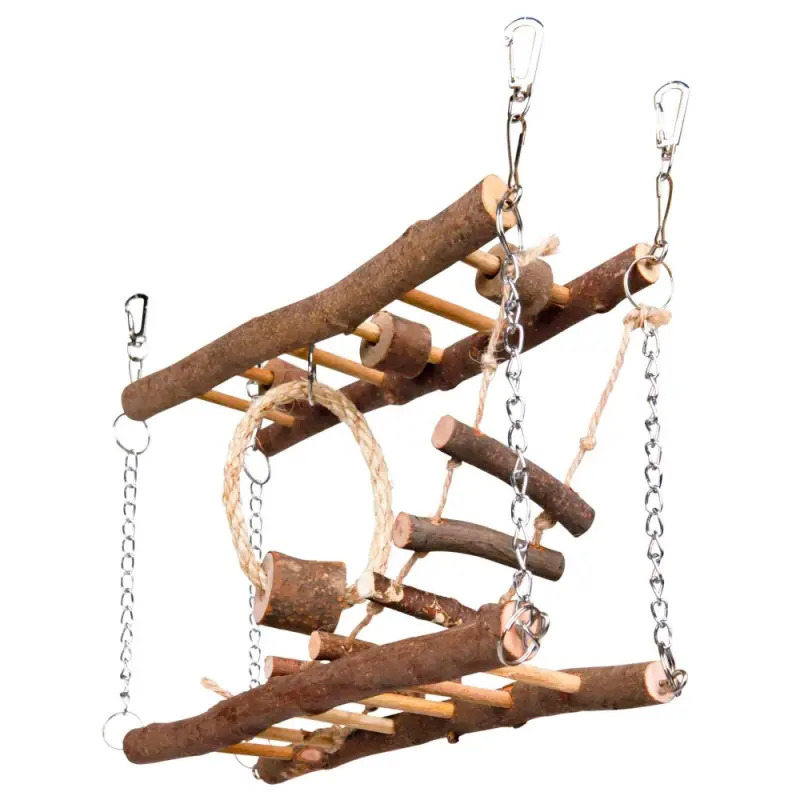 Ponte Suspensa Madeira P/ Ratos E Hamsters 27x17x7 Cm Trixie