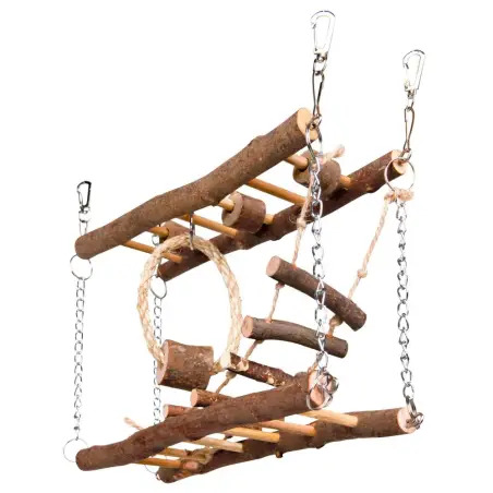 Ponte Suspensa Madeira P/ Ratos E Hamsters 27x17x7 Cm Trixie - 1040060843