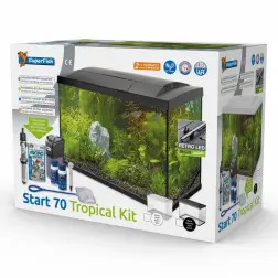 Aquario Superfish Start 70 Lt preto 58x30x45 Cm Superfish - 1040030119