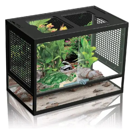 Terrario C/ Tampa Arejada E Fecho Segur. 44x28x34 Cm EX - 1040030125