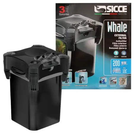 Filtro Exterior Whale 200 c/ Easy Start 700 L/h Sicce - 1040100468