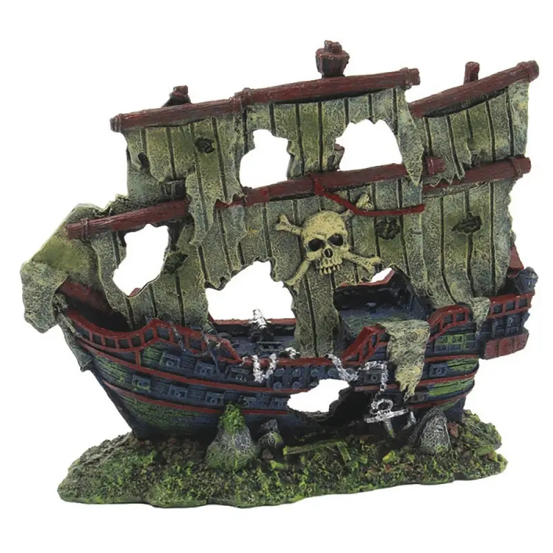 Decoraçao P/ Aquario caravela Pirata Med. 20 Cm Superfish