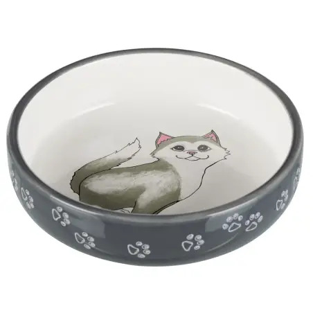 Gamela Em Ceramica 0,3 Lt / Ø 15 Cm cinzento Trixie - 1040090605