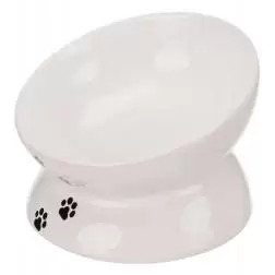 Gamela Elevada Em Ceramica P/gatos 0,15 Lt/ø 13 Cm b Trixie - 1040090301