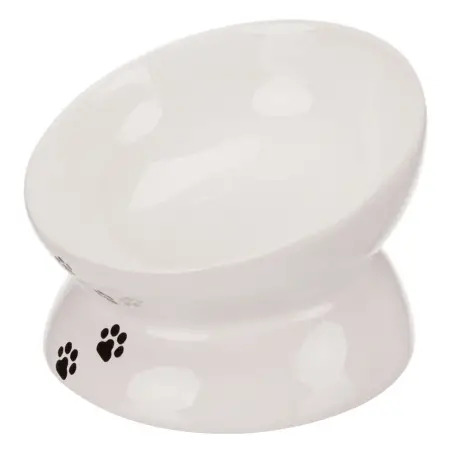 Gamela Elevada Em Ceramica P/gatos 0,15 Lt/ø 13 Cm b Trixie - 1040090301