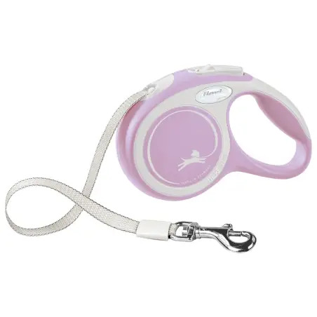 Trela Flexi New Comfort Rosa - XS-3mt/12kg - 1040220452