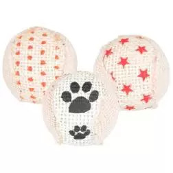 Bolas Chocalho C/ Juta/plastico - Ø 5 Cm 3 Unid. Trixie - 1040060840
