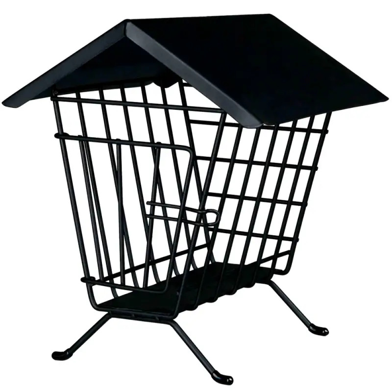 Porta Feno Em Metal 20x23x20 Cm preto Trixie