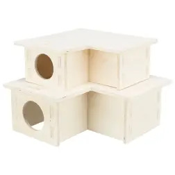 Abrigo Em Madeira C/ 3 Divisorias 25x10x25 Cm Trixie - 1040160070