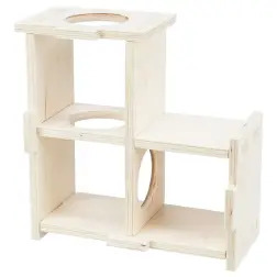 Abrigo Em Madeira C/ 3 Divisorias 25x10x25 Cm Trixie #1 - 1040160070