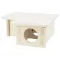 Abrigo Em Madeira C/ 3 Divisorias 25x10x25 Cm Trixie