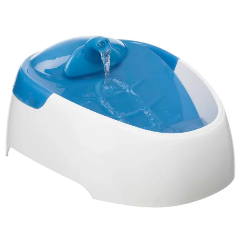 Bebedouro/fonte "duo Stream" 1 Lt azul/branco Trixie Bebedouro/fonte "duo Stream" 1 Lt azul/branco Trixie