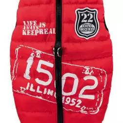 Capa com Peitoral "Saint-Malo" para Cães Vermelho Trixie - 30cm - 1040240666