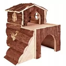 Casa "bjork" Em Madeira C/ Rampa P/ Porquinhos Da Ind Trixie - 1040160073