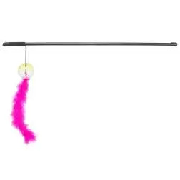 Bastao C/ Bola Chocalho E Pena P/ Gatos - 46 Cm Trixie #1 - 1040060762
