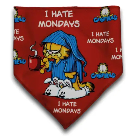 Lenço Garfield "i Hate Mondays"  22,5 Cm Garfield - 1040240778