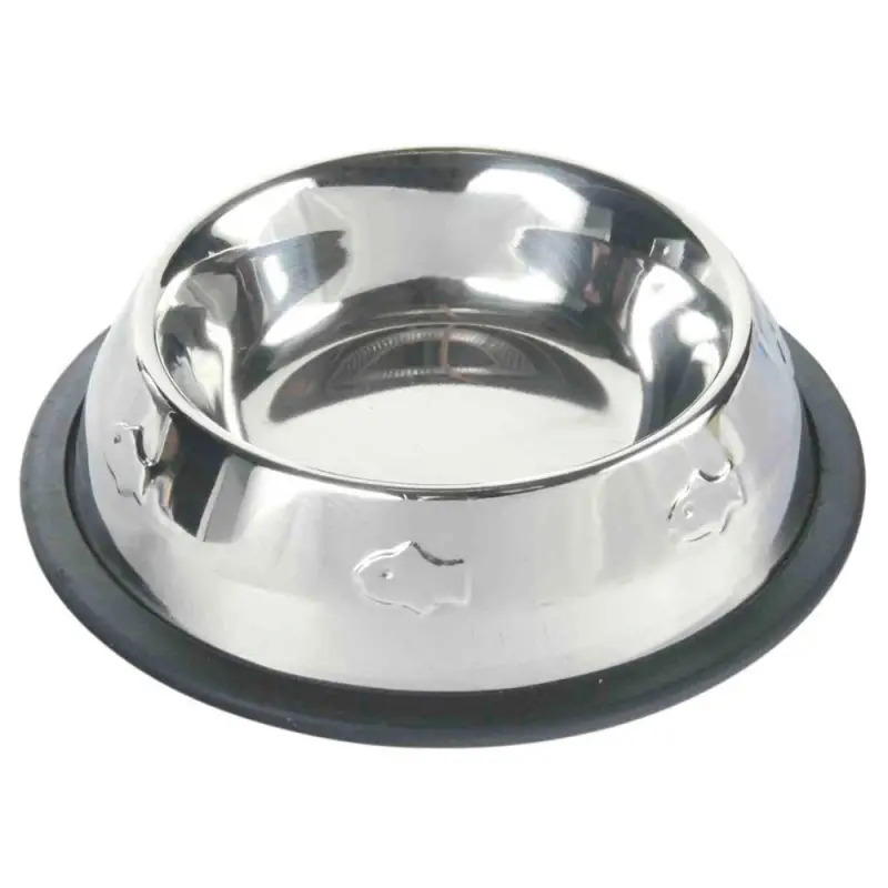 Gamela Inox Anti-derrap. C/ Motivos P/ Gatos 0,2 Lt . Trixie