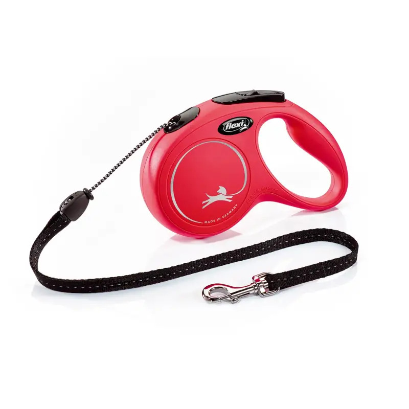Trela New Classic M Vermelha para Cão 5mt 11713 Flexi