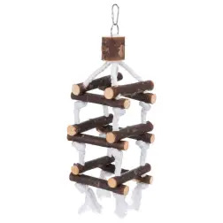 Brinquedo Torre em Corda e Madeira 51cm para Aves 5887 Trixie - 1040060350