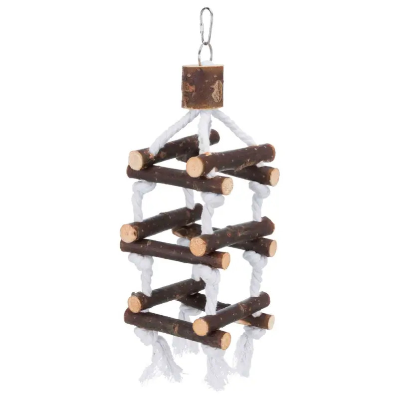 Brinquedo Torre em Corda e Madeira 51cm para Aves 5887 Trixie
