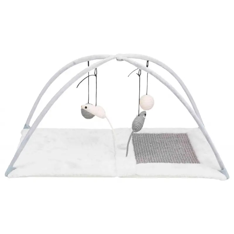 Tapete Arranhar/brincar Em Sisal/pelucia 60x33x42 Cm  Trixie