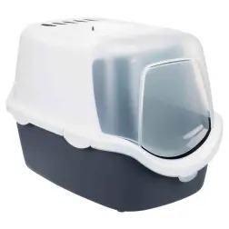 Toilete "vico Open Top" P/ Gatos azul Cinza/branco  Trixie - 1040380039