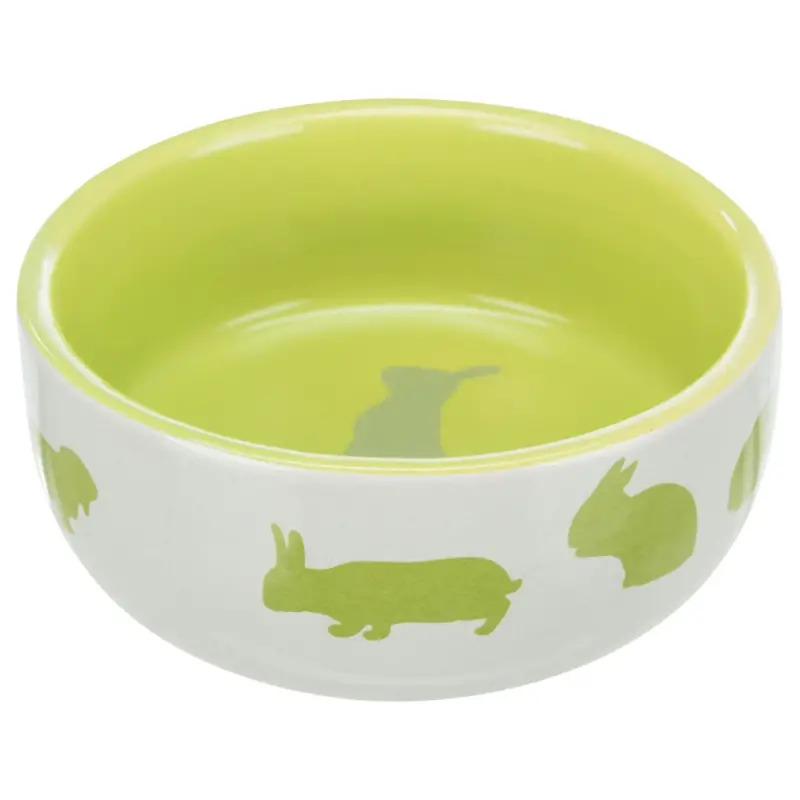 Gamela Em Ceramica C/ Motivos P/ Coelhos 250 Ml Trixie