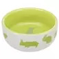 Gamela Em Ceramica C/ Motivos P/ Coelhos 250 Ml Trixie