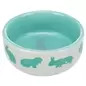 Gamela Em Ceramica C/ Motivos P/ Coelhos 250 Ml Trixie