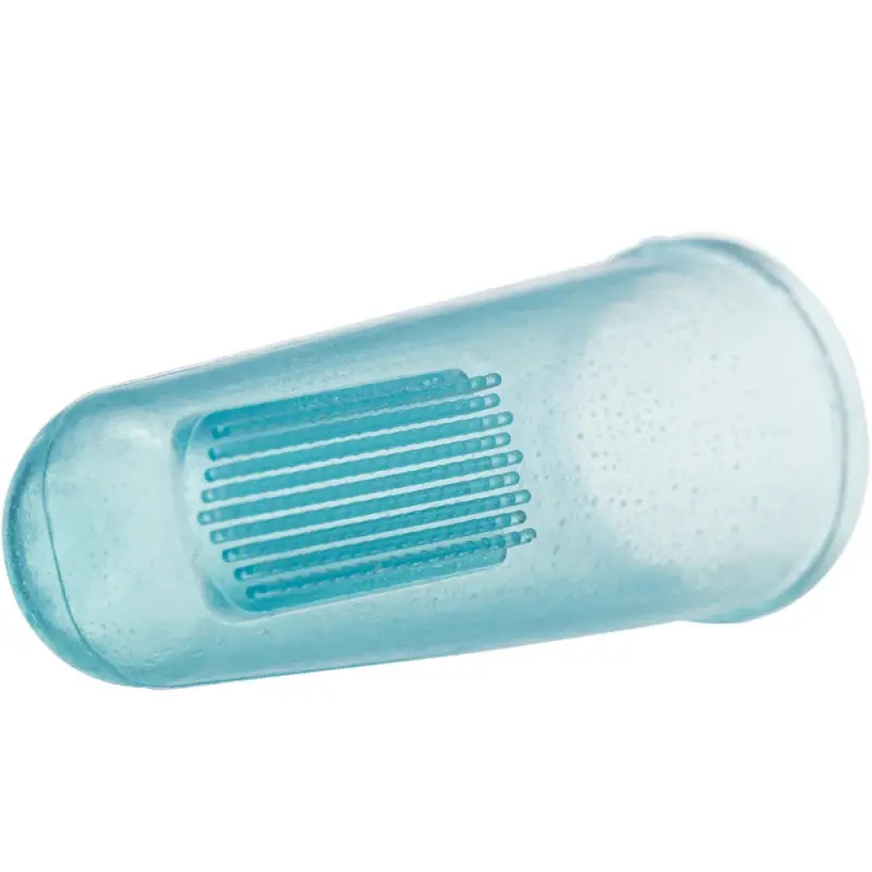 Escova De Dedo Em Silicone P/ Dentes 6 Cm 2 Unid. Trixie