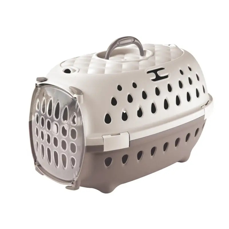 Transportadora "travel Chic" caqui/branco 50x3 Stefanplast