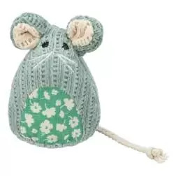 Rato Sentado Em Tecido "tricot" C/ Catnip - 11 Cm Trixie - 1040060890