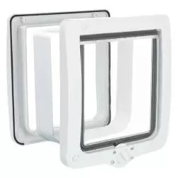 Porta Trixie 4 Funçoes Com tunel Para gato xl 24x28cm Branco Trixie - 1040480012
