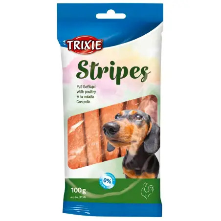 Stripes - Tiras C/ Frango 100 Gr 10 Unid. Trixie - 1540020302